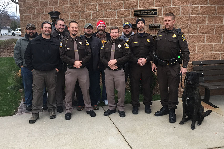 Deputies raise $3,365 for school safety by not shaving.