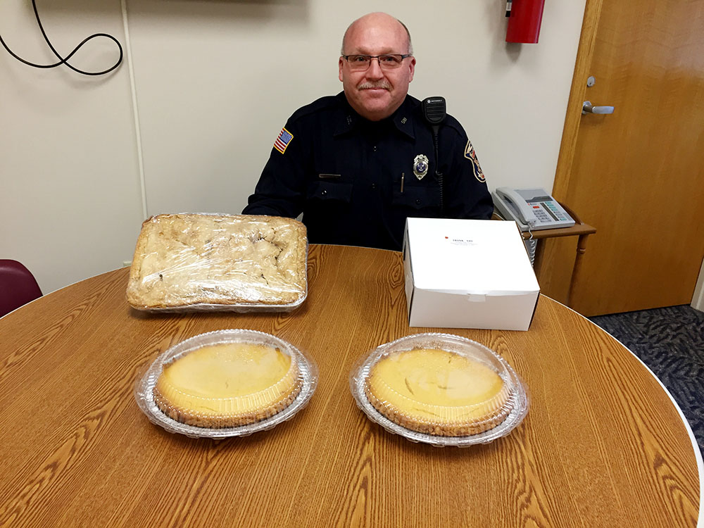 Wednesday pie auction will benefit Shop with a Cop.