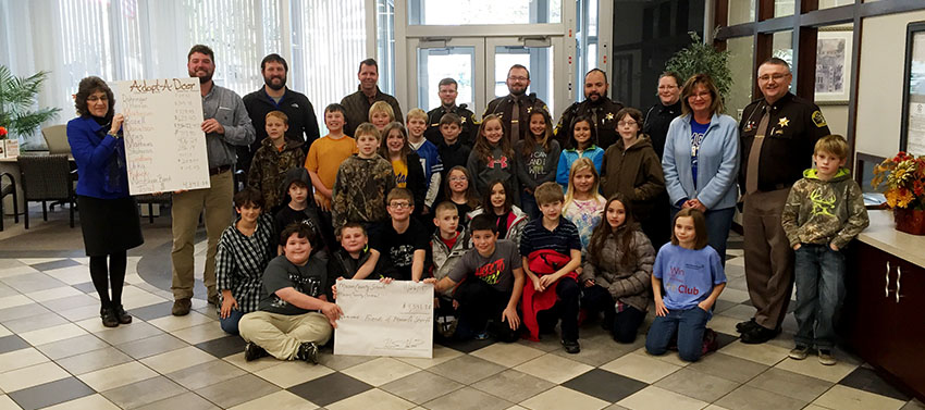 Scottville students exceed fund raising goal for The Boot.