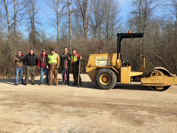 Many help to improve Trooper Butterfield memorial site.