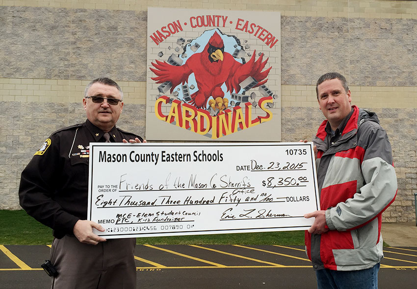 Cardinal giving. MCE raises $8,350 towards The Boot.