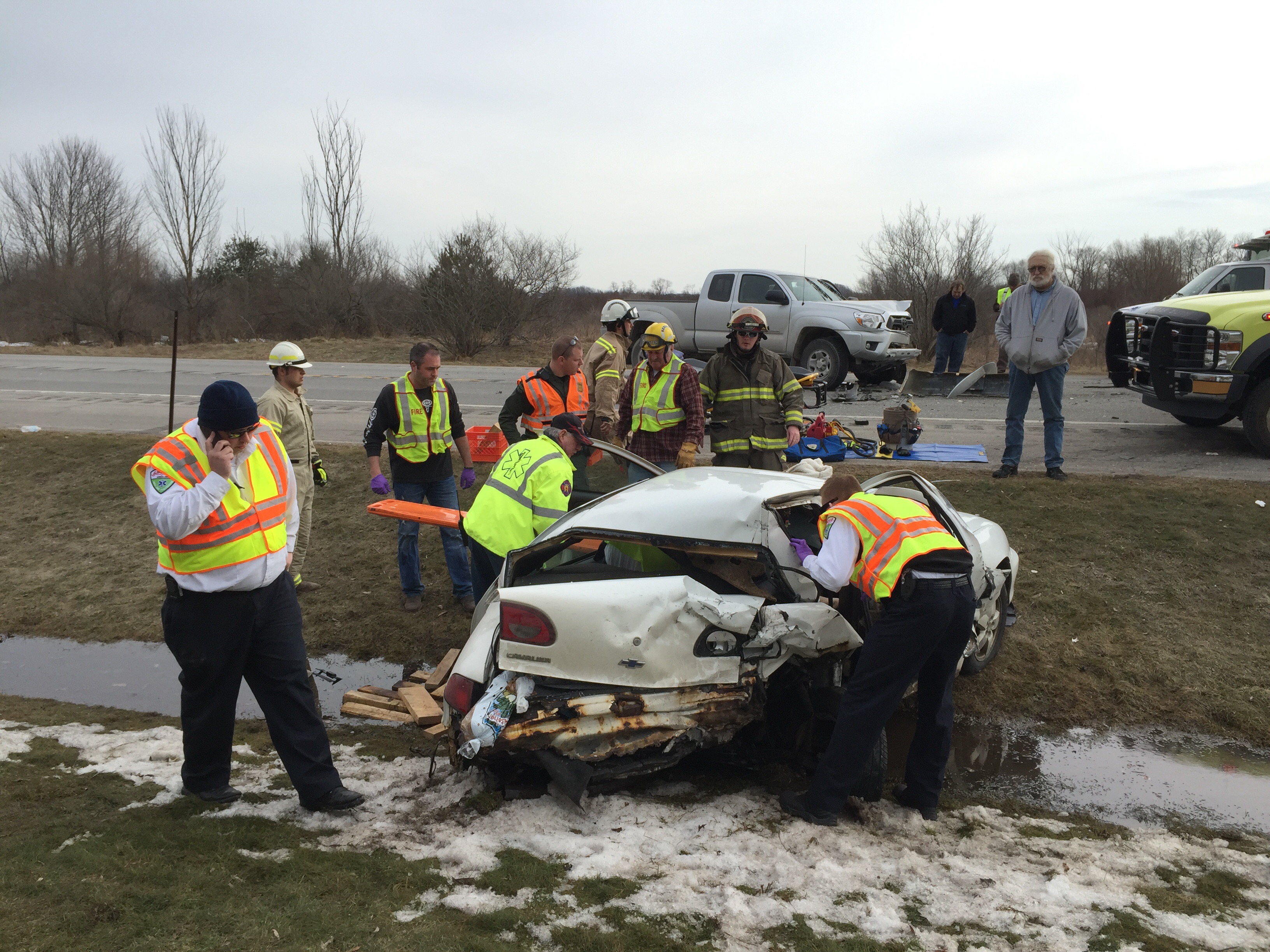 One injured in US 31 crash.