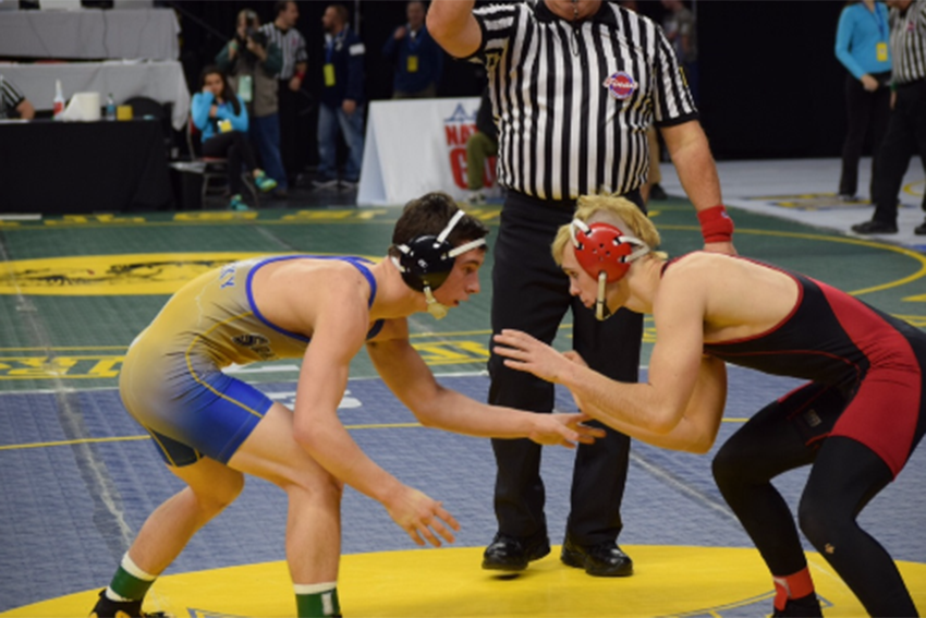 Knizacky and Merrick lead the way for Spartans at state wrestling tourney.