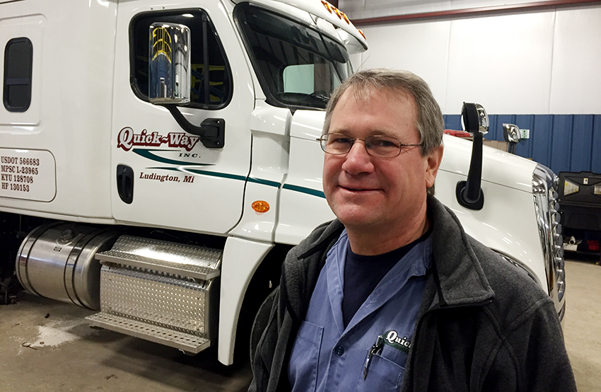 Local truck driver nominated as Michigan Driver of the Year.