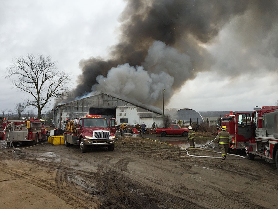 Fire damages Carr Settlement barn.