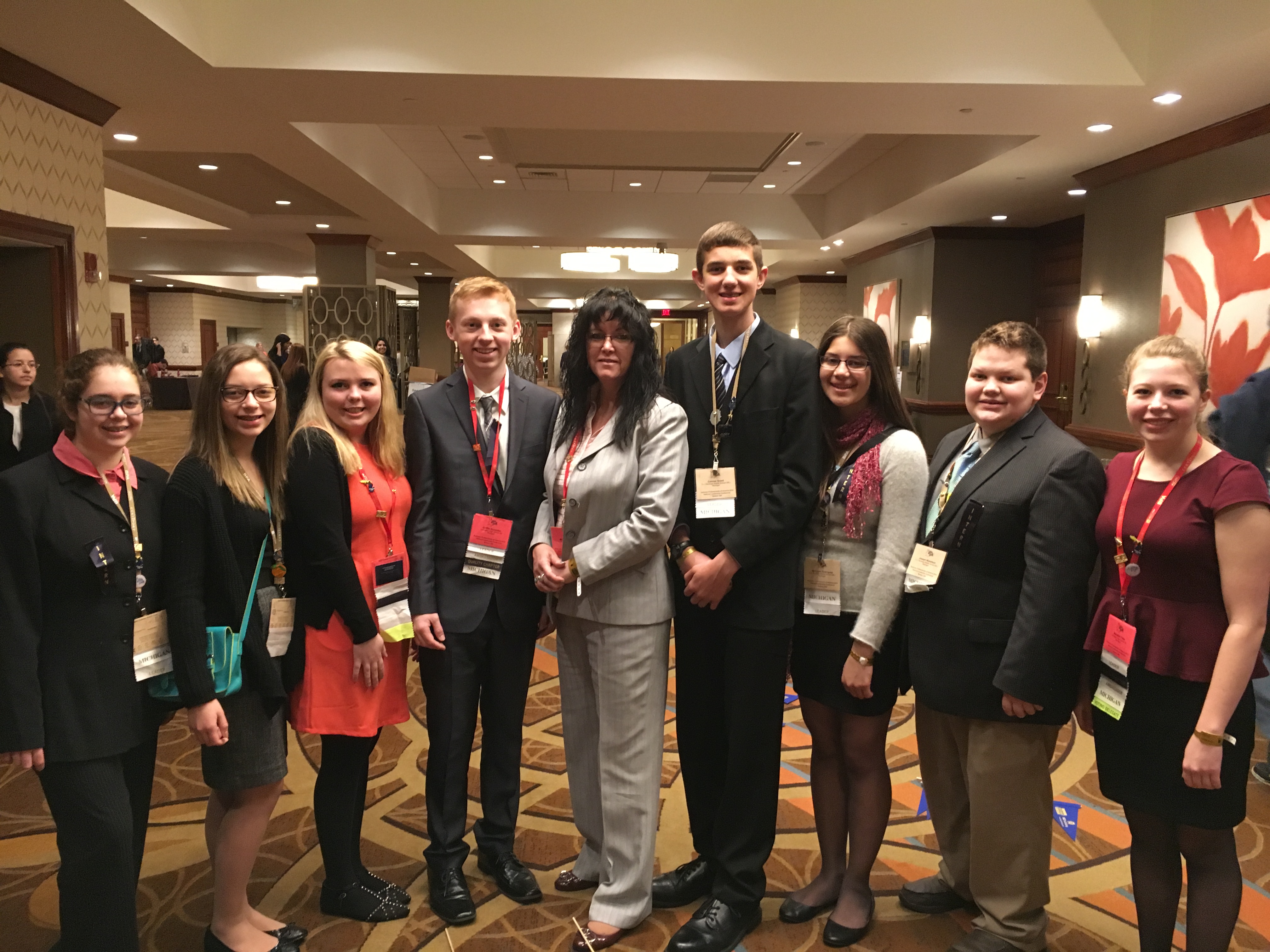 Ludington students participate in national leadership conference In Boston