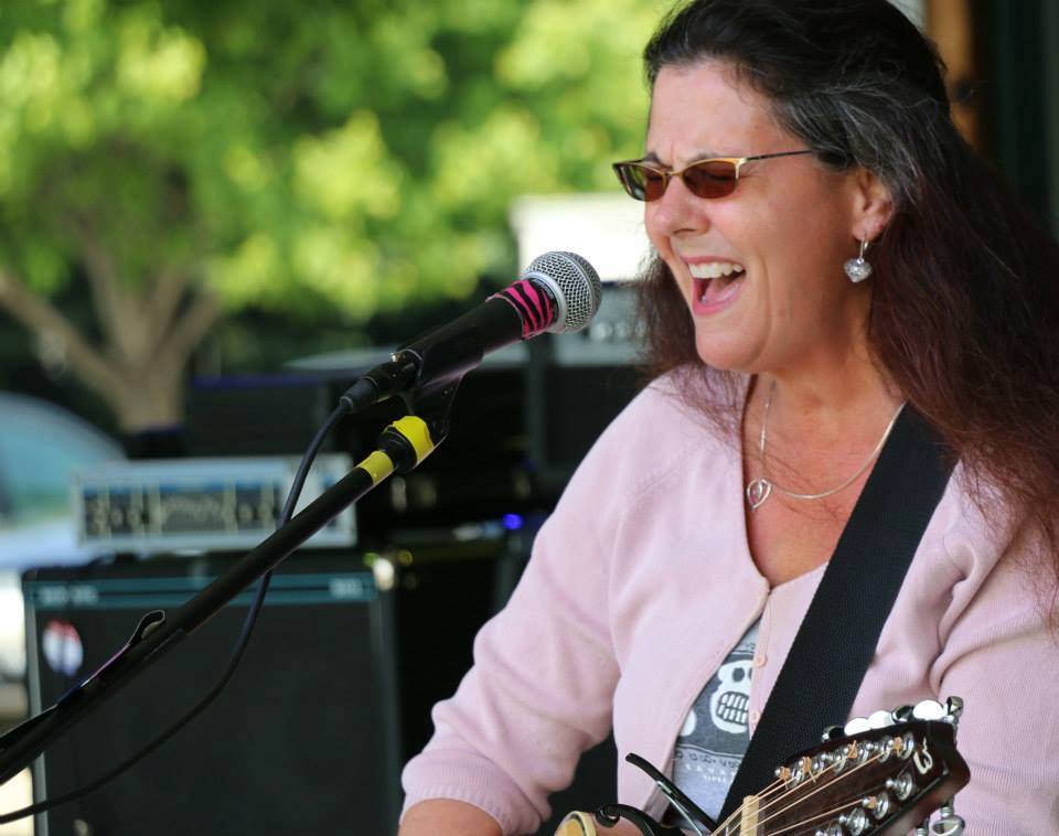 Cheryl Wolfram featured performer at Scottville band shell Tuesday.
