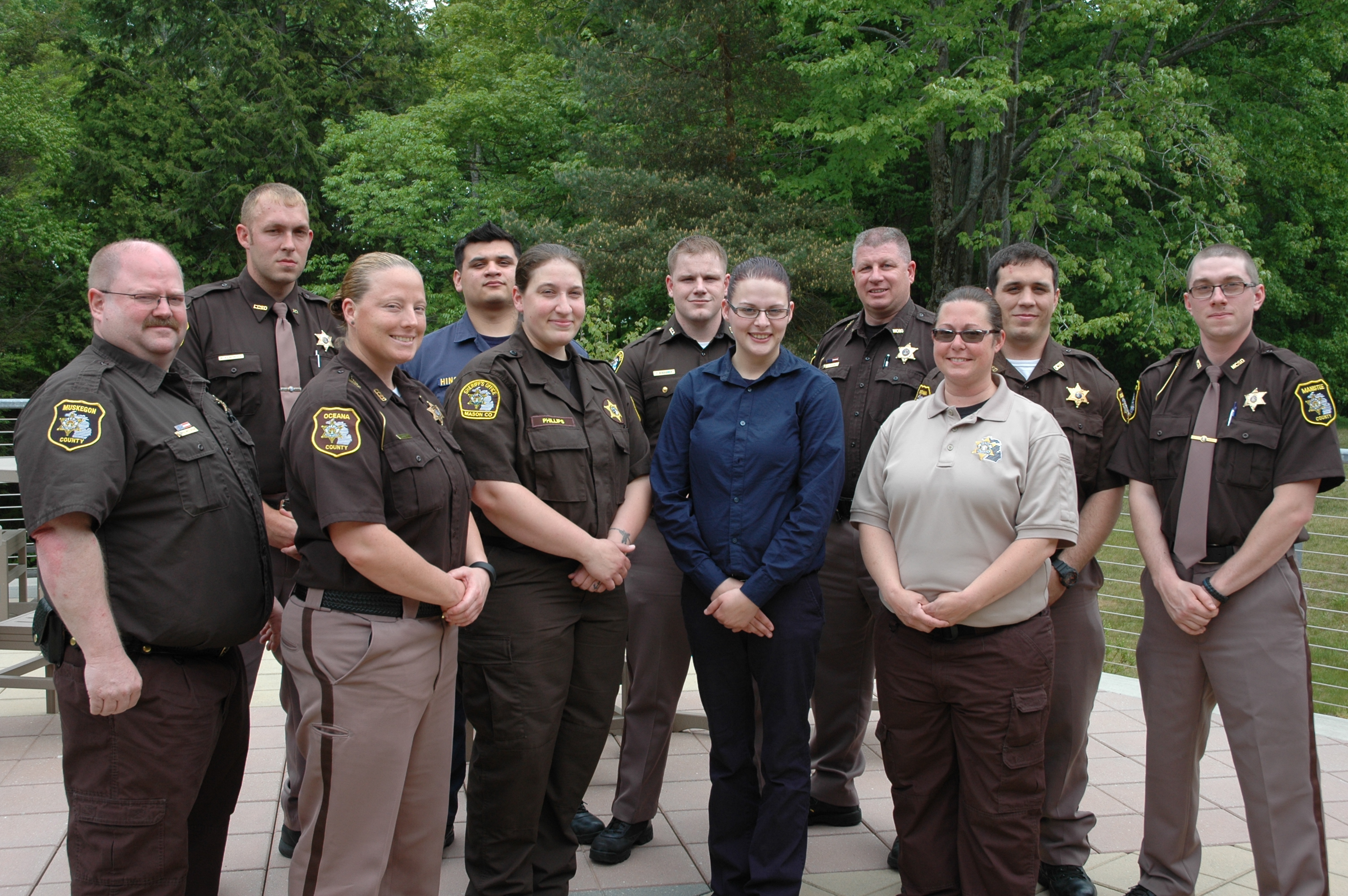 Corrections officers complete WSCC certification course.