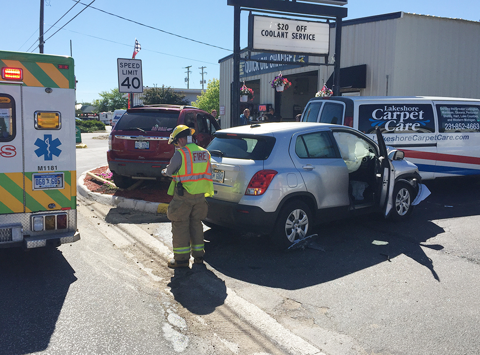 Minor injuries after US 10 crash.