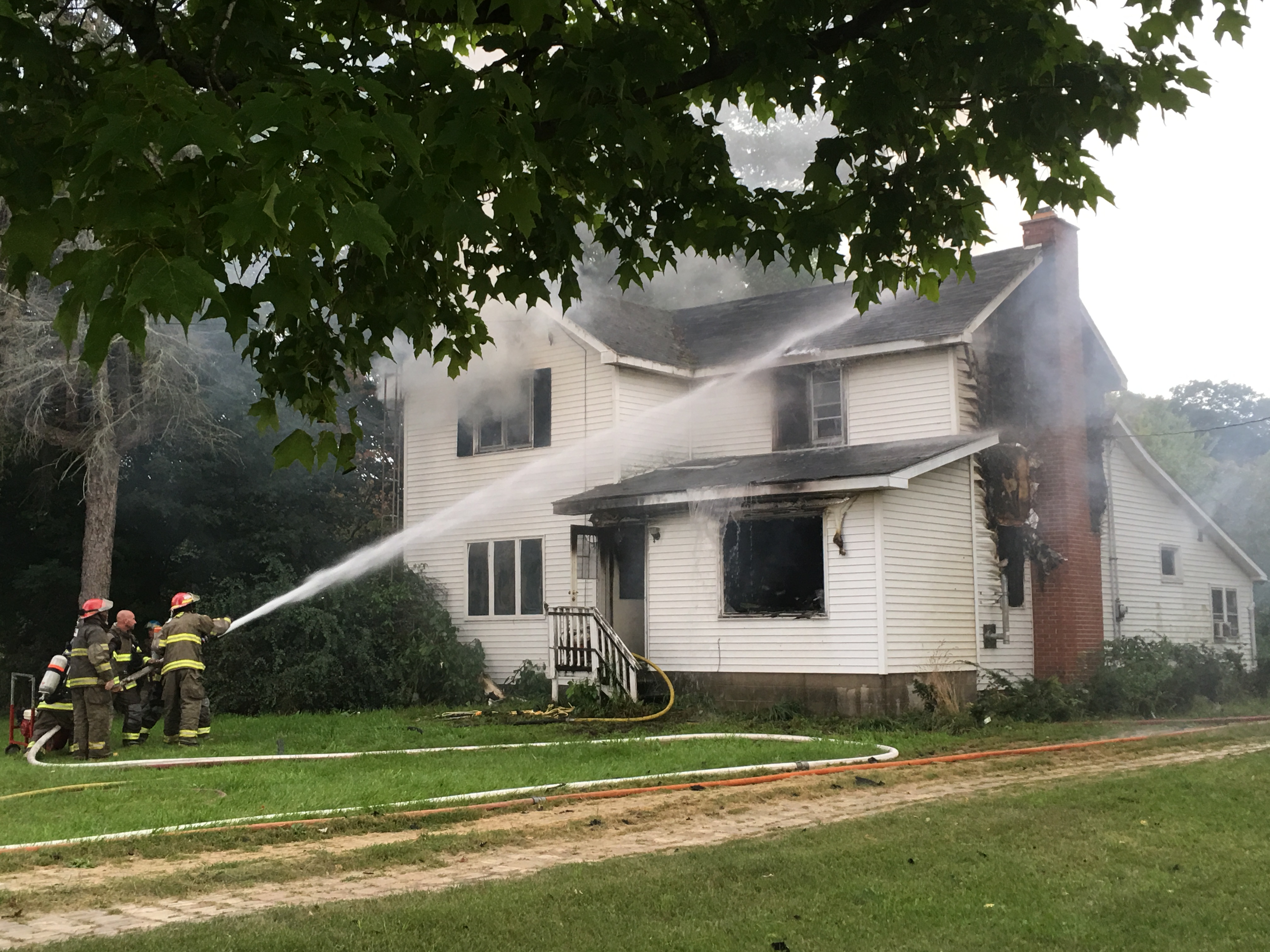 Fire destroys Riverton Township home.
