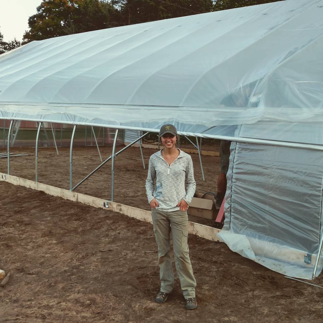 CTE agriscience program expands opportunities with hoop house.