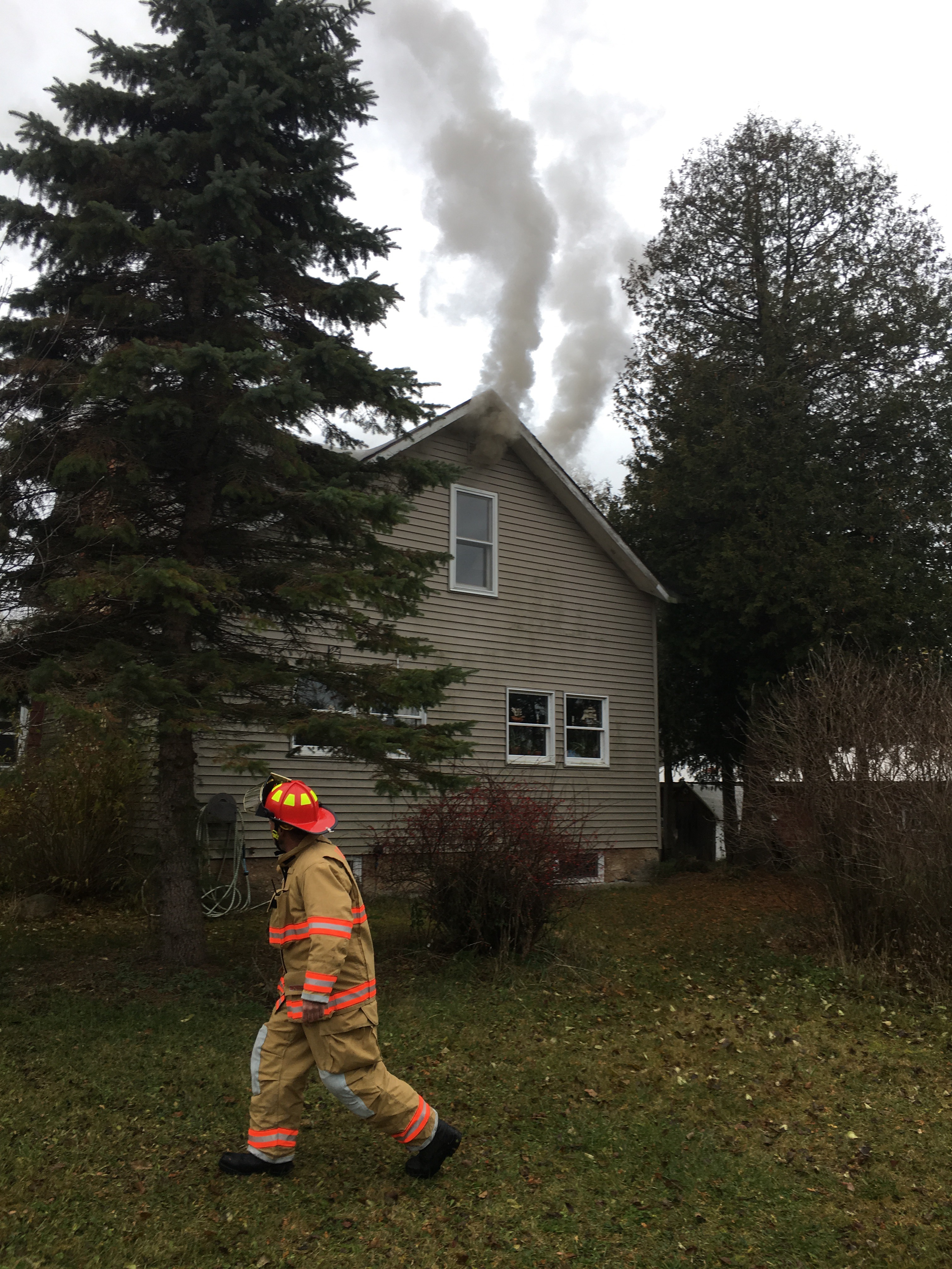 Firefighters save Victory home.