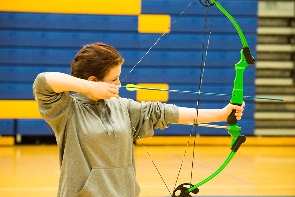 MCC students learn archery skills, in need of funds to replace arrows.