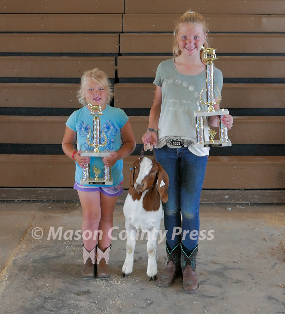 Western Michigan Fair goat competition winners.