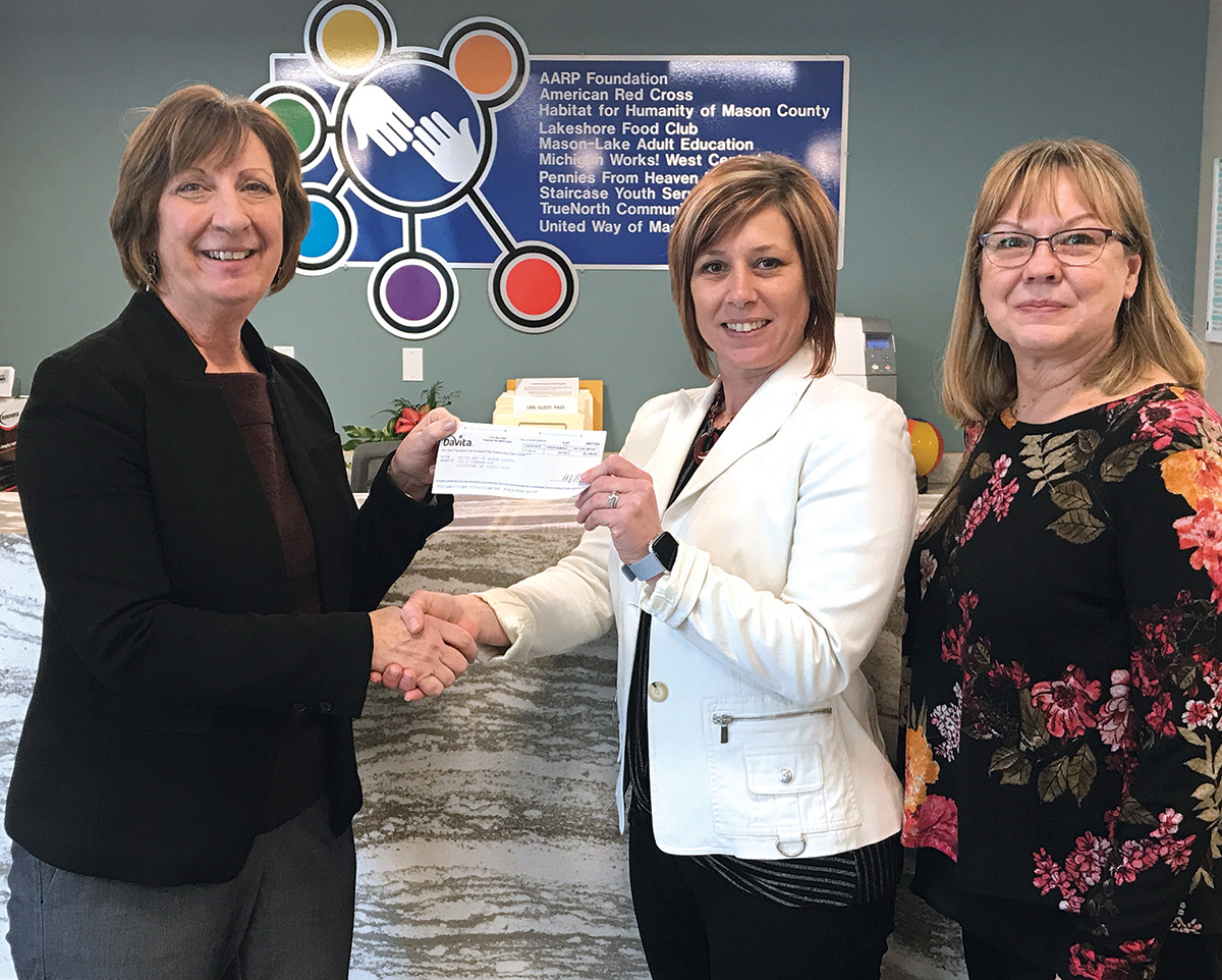 DaVita donates to United Way.