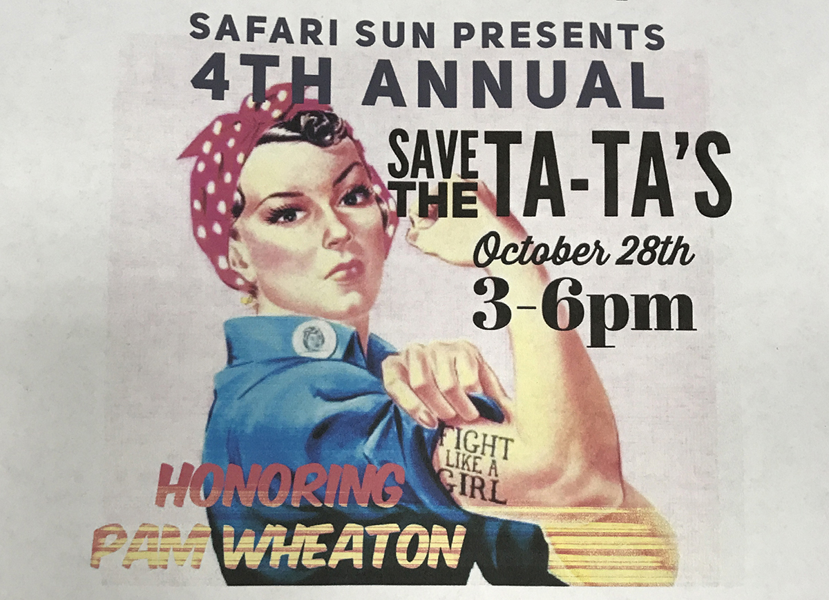 The Scoop: Save the Ta-Tas at Safari Sun.