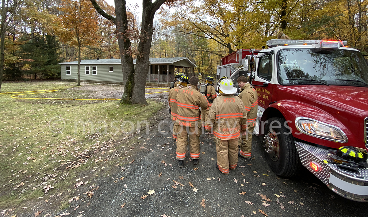 Fire damages Hamlin Township house.