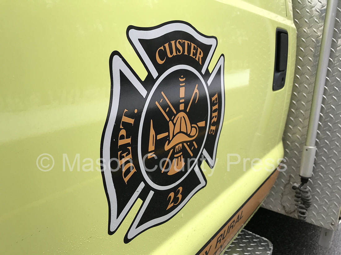 News Alert Possible house fire, Custer.