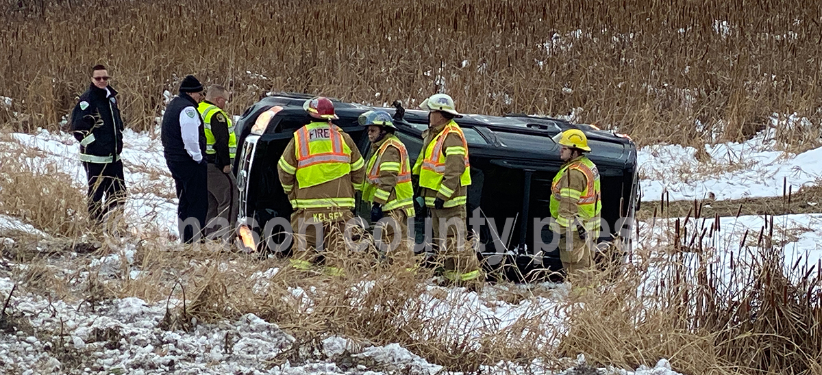 Driver receives minor injuries following rollover crash